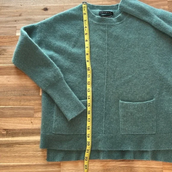 Tahari Teal Cashmere Sweater - Picture 7 of 8